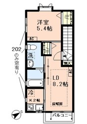 ルピナス武蔵野の物件間取画像